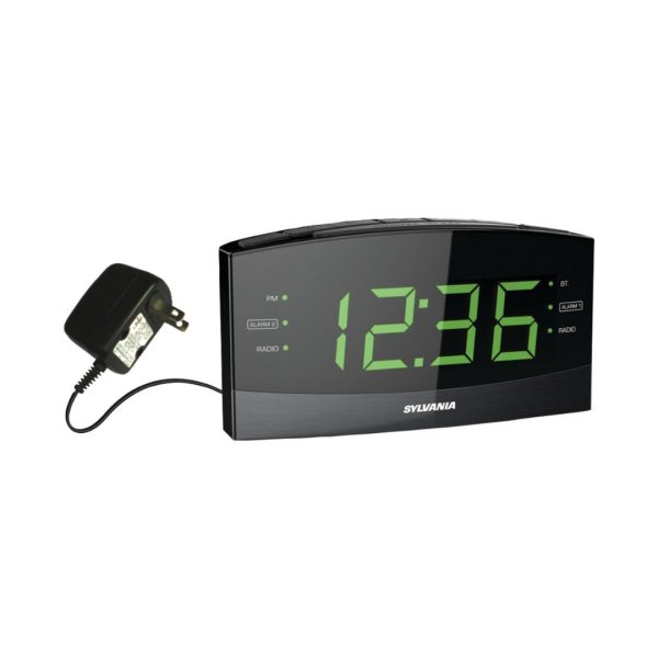 Digit Clock with AM FM Radio, Bluetooth and Dual Alarm Online now